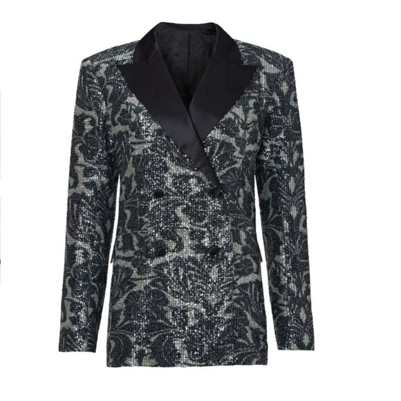 ROTATE Birger Christensen Augustina Sequin Blazer size 2 - Picture 5 of 13